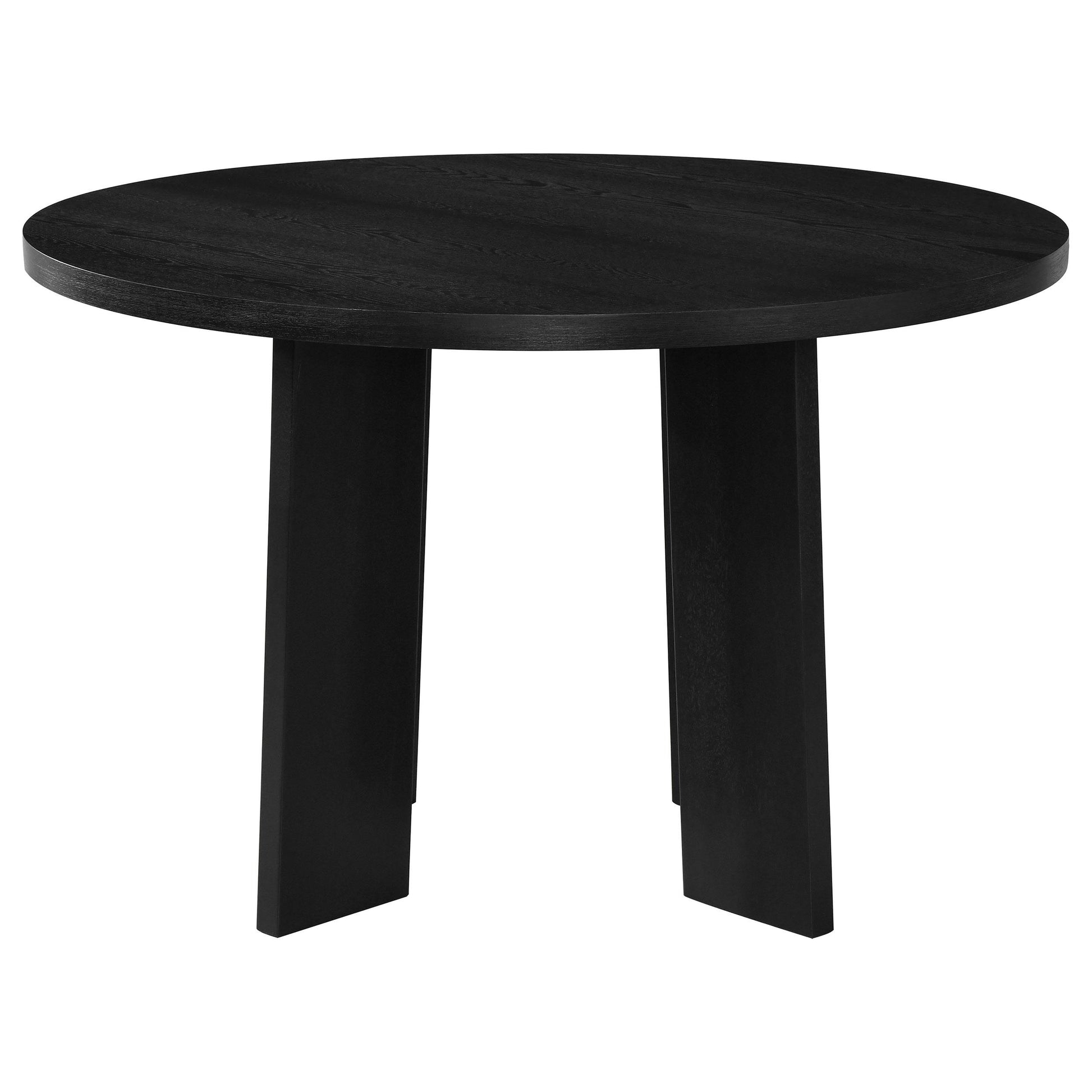 Coaster Furniture Strouse 193940BLK 47-inch Round Wood Dining Room Table - Black IMAGE 7