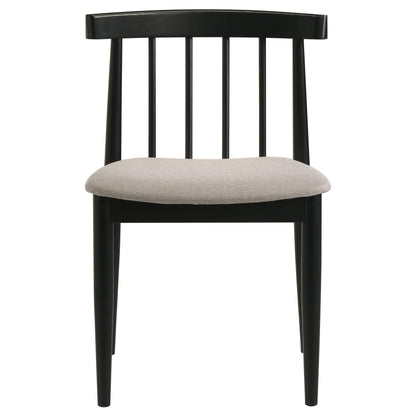  Coaster Furniture Cullen 193942BLK Set of 2 Dining Side Chair Upholstered Seat - Black IMAGE 10