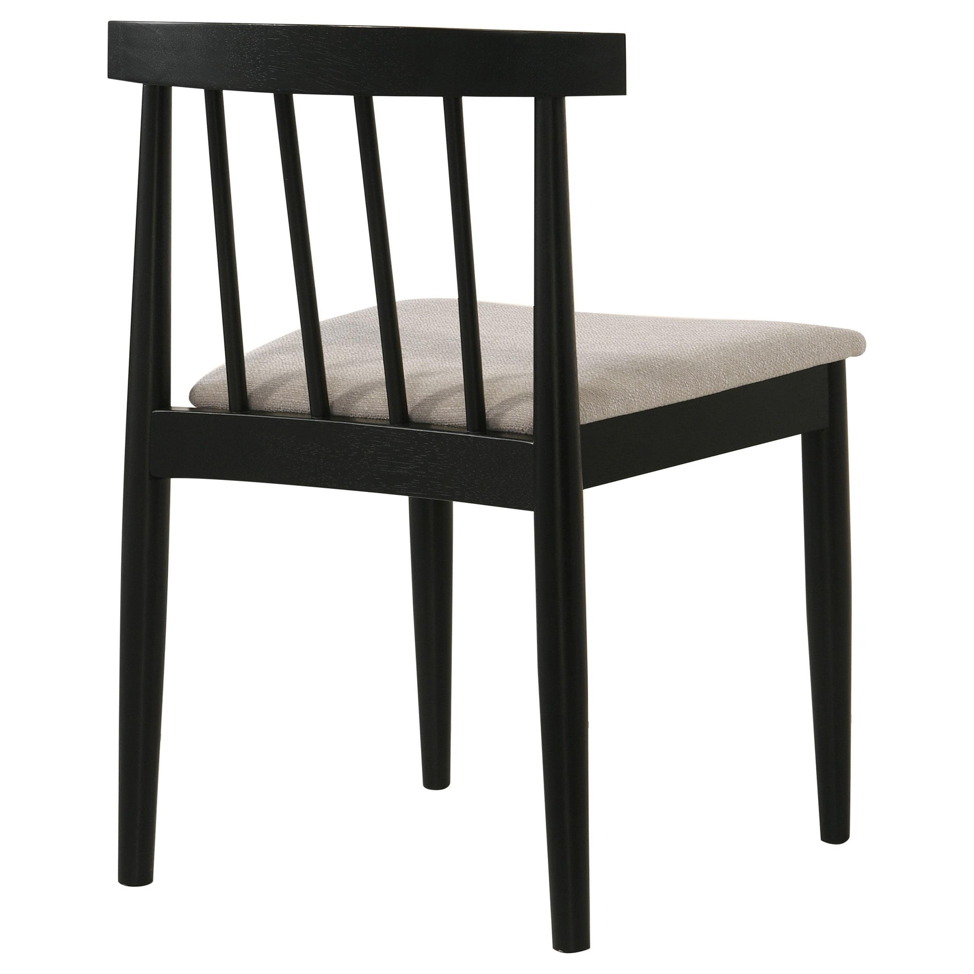  Coaster Furniture Cullen 193942BLK Set of 2 Dining Side Chair Upholstered Seat - Black IMAGE 9
