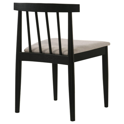  Coaster Furniture Cullen 193942BLK Set of 2 Dining Side Chair Upholstered Seat - Black IMAGE 9
