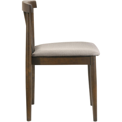  Coaster Furniture Cullen 193942WAL Set of 2 Dining Side Chair Upholstered Seat - Walnut IMAGE 9