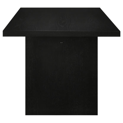  Coaster Furniture Decker 193951BLK 82-inch Rectangular Wood Dining Table - Black IMAGE 3