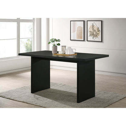  Coaster Furniture Decker 193958BLK 70-inch Rectangular Wood Counter Height Dining Table - Black IMAGE 4