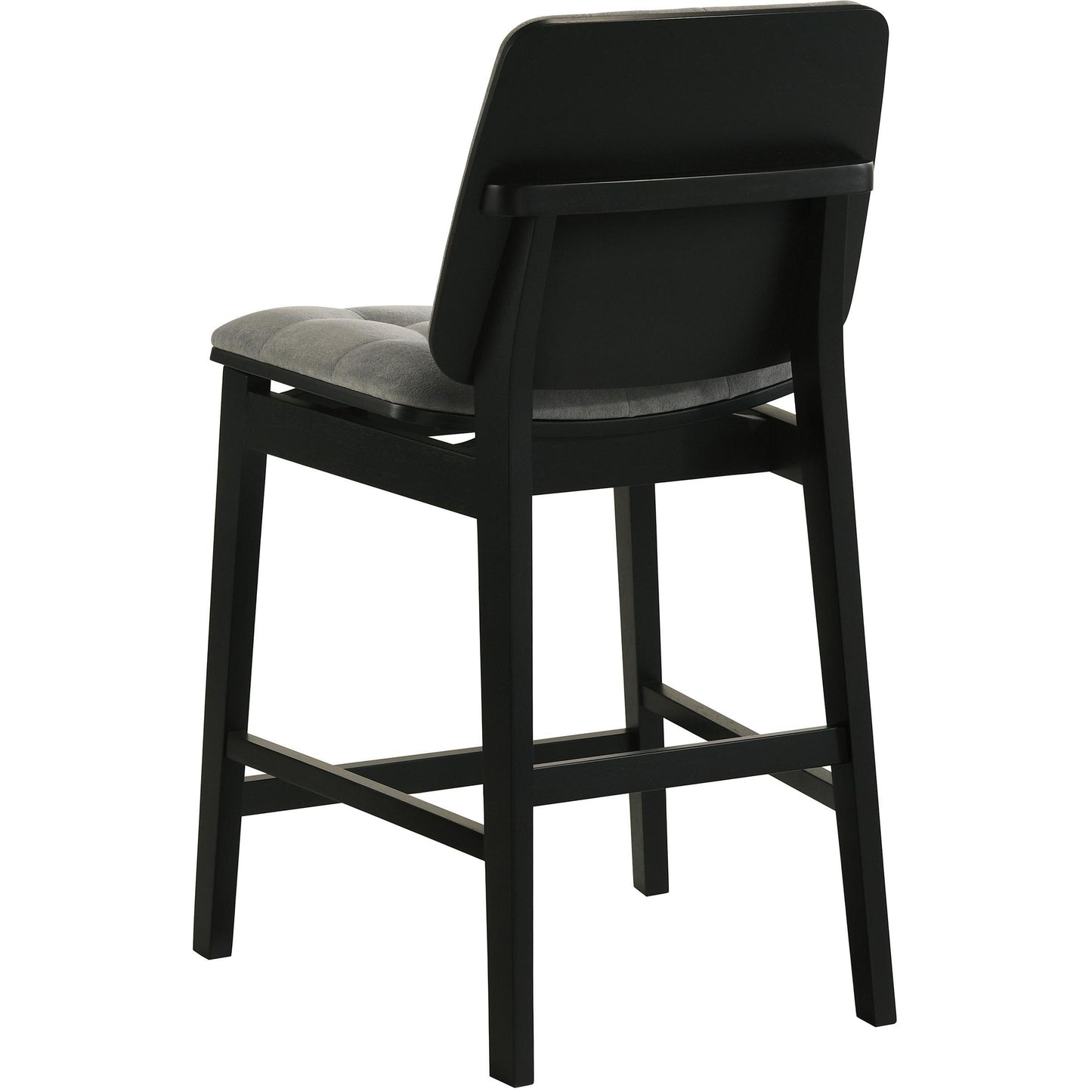  Coaster Furniture Redbridge 193969BLK Set of 2 Velvet Upholstered Counter Chair - Grey/Black IMAGE 7