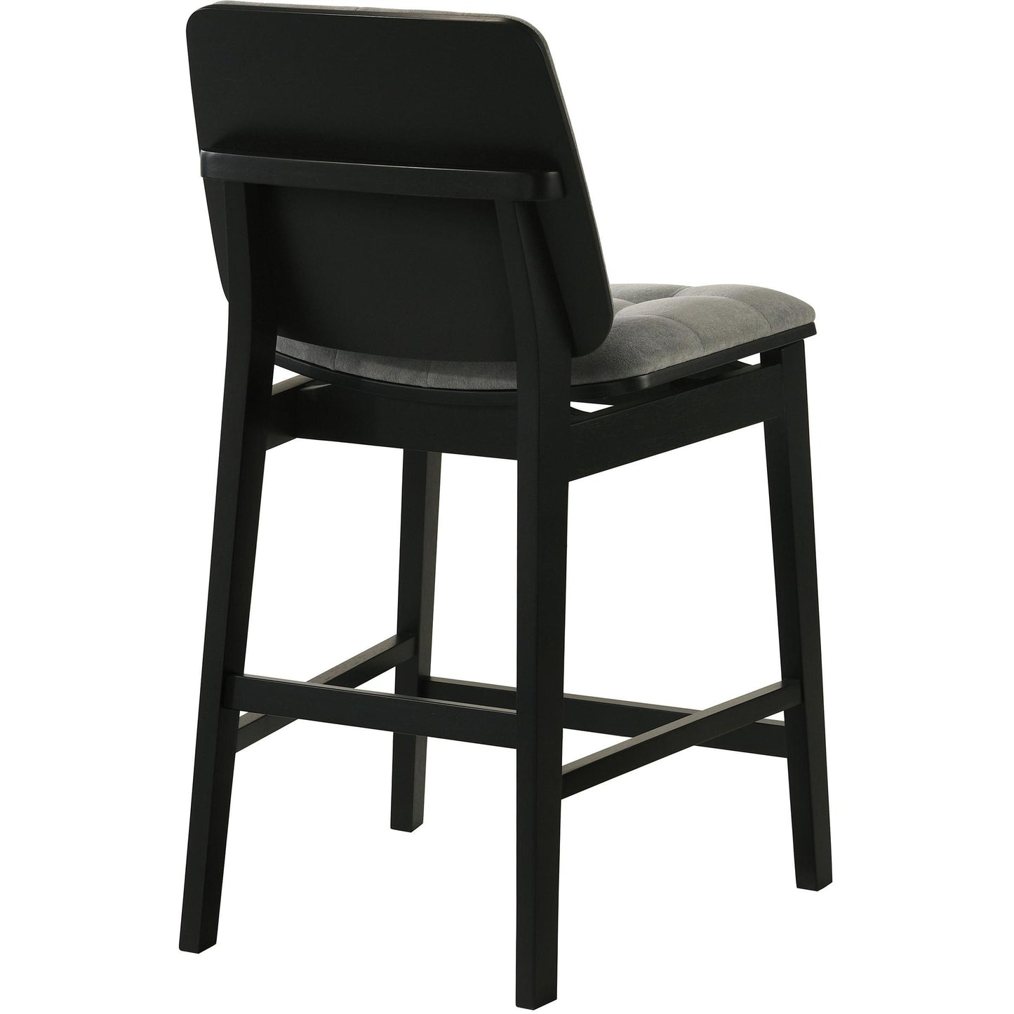  Coaster Furniture Redbridge 193969BLK Set of 2 Velvet Upholstered Counter Chair - Grey/Black IMAGE 8