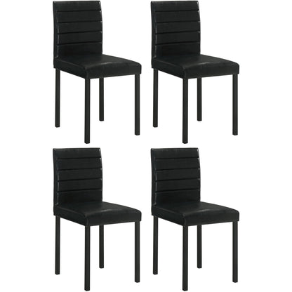  Coaster Furniture Garza 193982 Set of 4 Upholstered Dining Side Chair - Black IMAGE 1