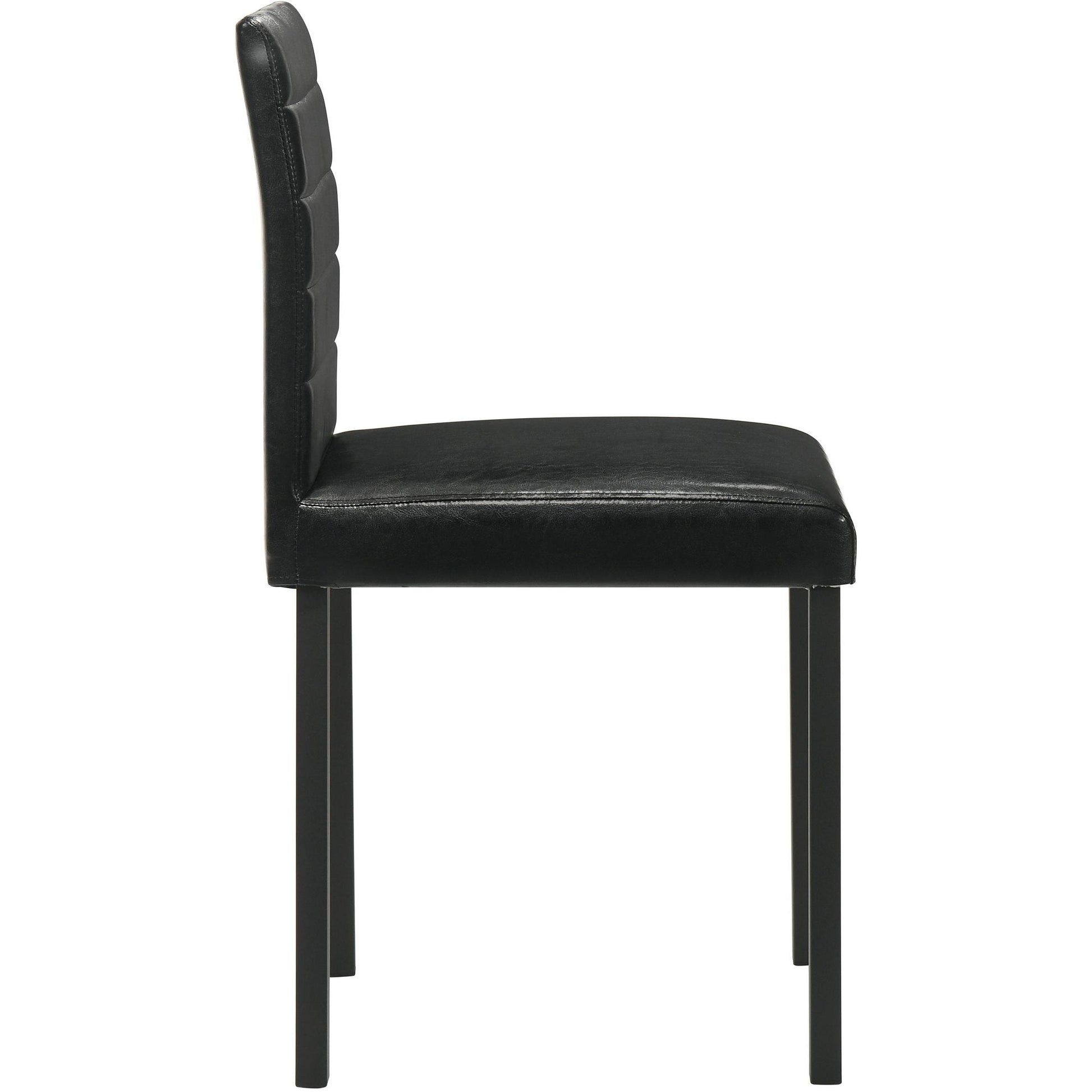  Coaster Furniture Garza 193982 Set of 4 Upholstered Dining Side Chair - Black IMAGE 9