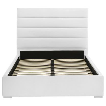  Coaster Furniture Felicity 203511F 53-inch Upholstered Full Platform Bed - White IMAGE 3