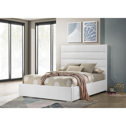  Coaster Furniture Felicity 203511F 53-inch Upholstered Full Platform Bed - White IMAGE 5