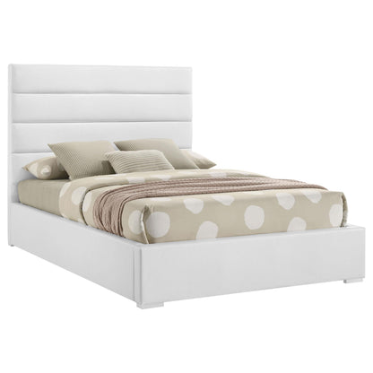  Coaster Furniture Felicity 203511F 53-inch Upholstered Full Platform Bed - White IMAGE 7