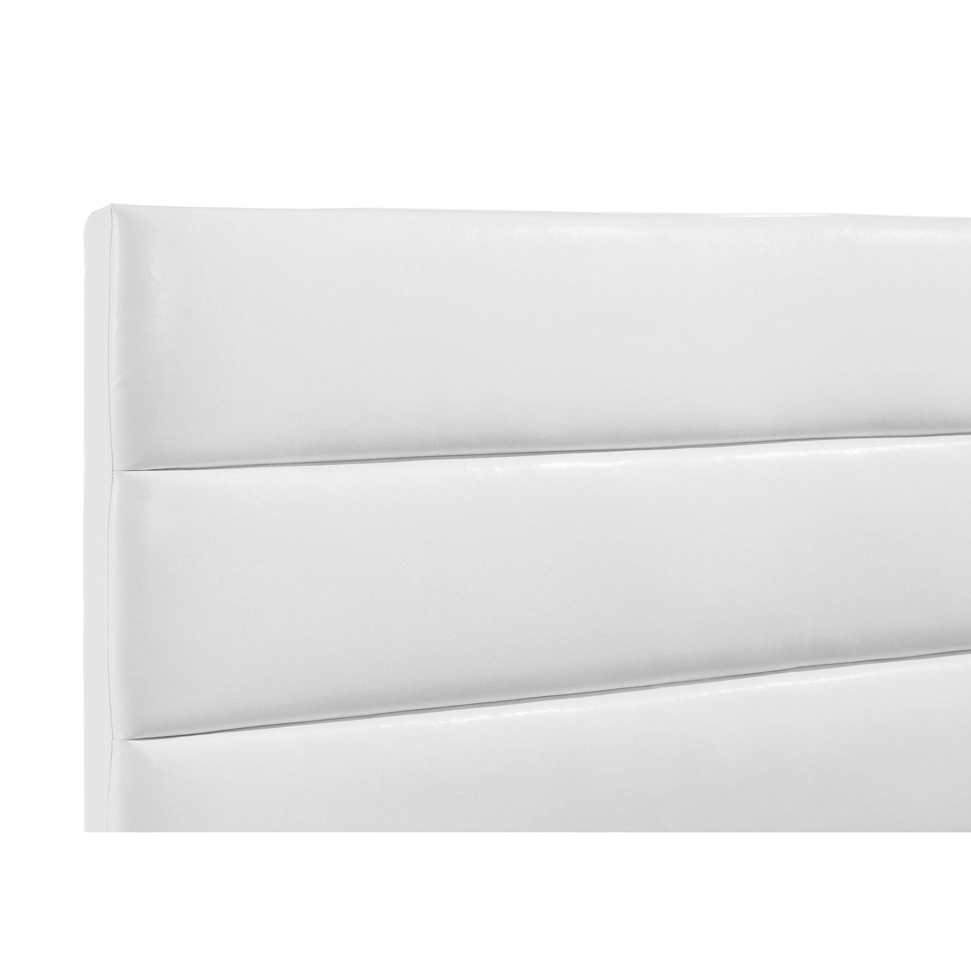  Coaster Furniture Felicity 203511KE 53-inch Upholstered Eastern King Platform Bed - White IMAGE 2