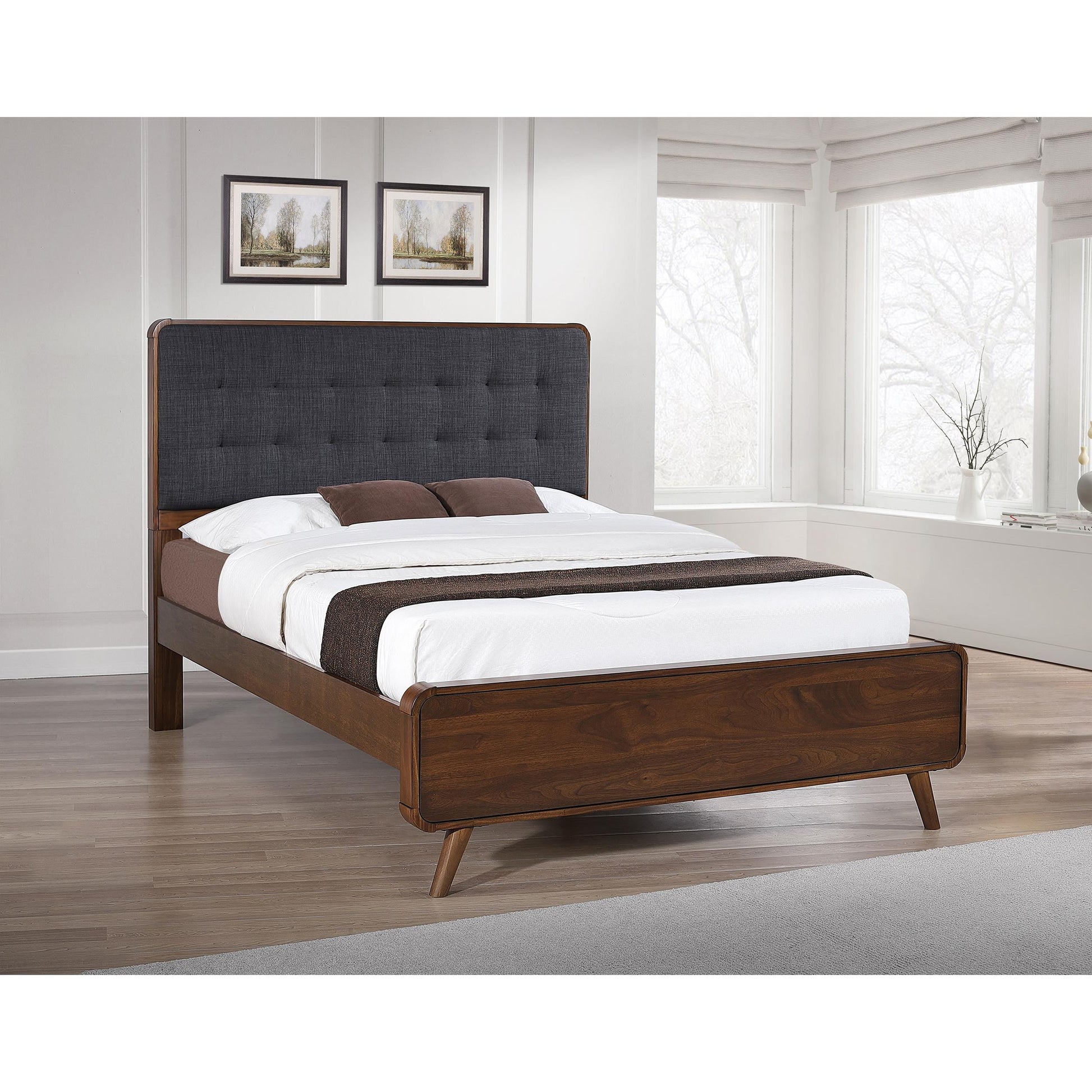  Coaster Furniture Robyn 205131F Wood Full Platform Bed - Dark Walnut IMAGE 6