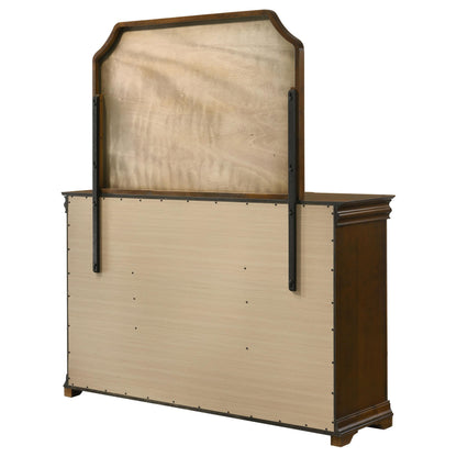  Coaster Furniture Garland 205303M 9-drawer Bedroom Dresser with Mirror - Brown Cherry IMAGE 8