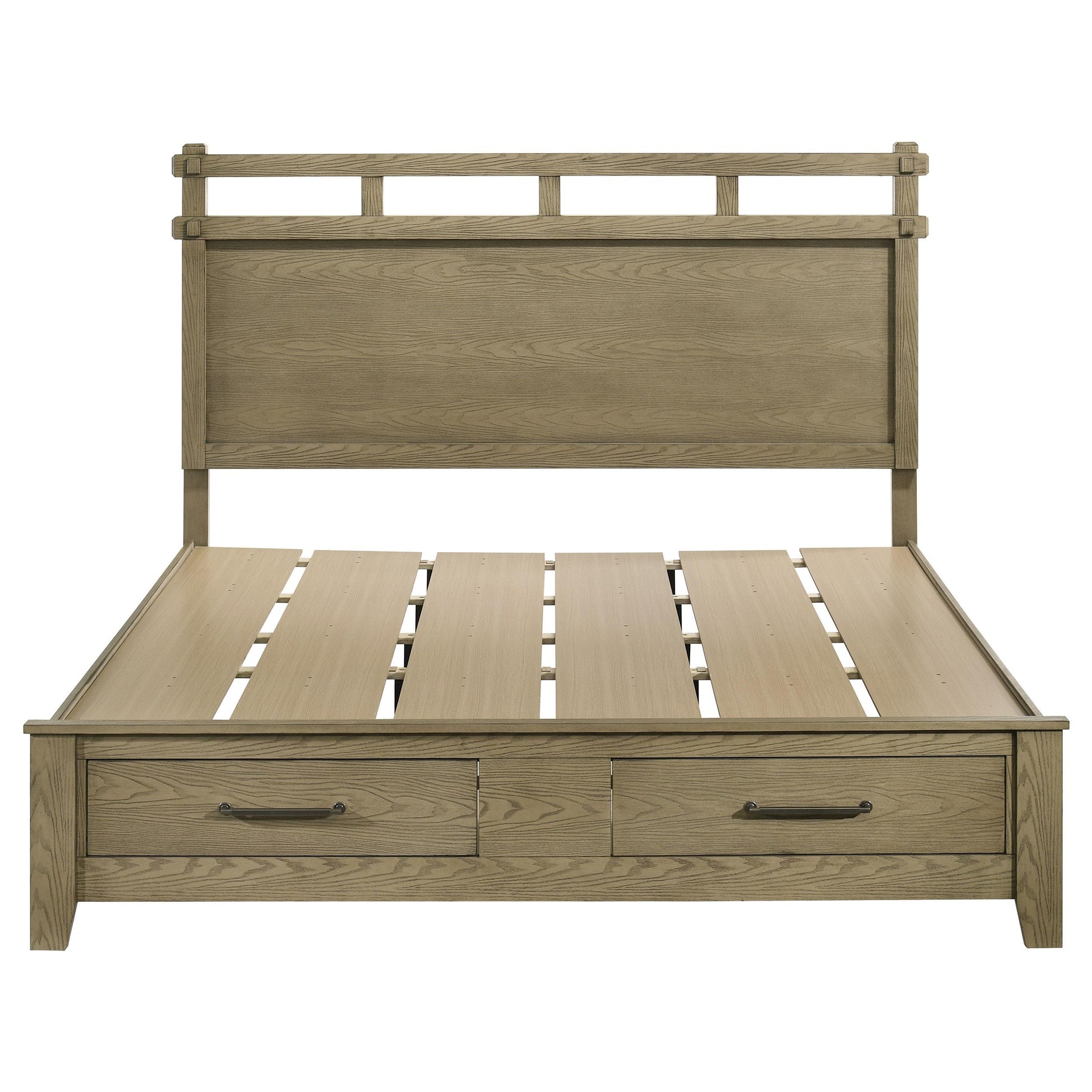  Coaster Furniture Hazlewood 207530KE 59-inch Eastern King Storage Bed - Vineyard Oak IMAGE 3