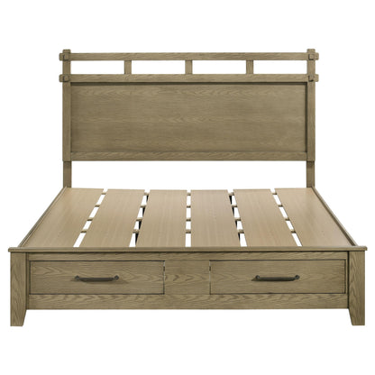  Coaster Furniture Hazlewood 207530KE 59-inch Eastern King Storage Bed - Vineyard Oak IMAGE 3