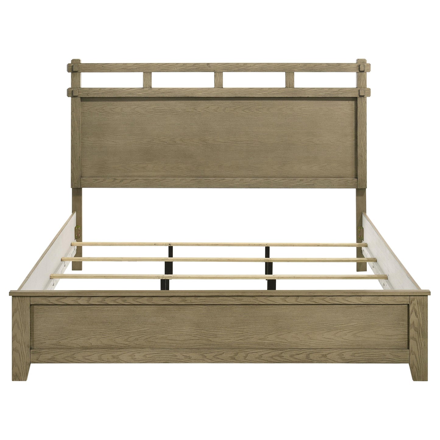  Coaster Furniture Hazlewood 207531KE 61-inch Eastern King Panel Bed - Vineyard Oak IMAGE 2