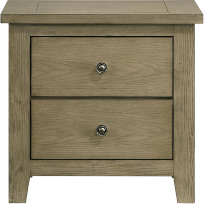  Coaster Furniture Hazlewood 207532 2-drawer Nightstand Bedside Table - Vineyard Oak IMAGE 3
