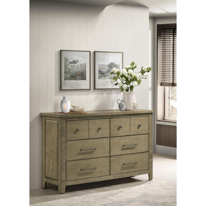  Coaster Furniture Hazlewood 207533 6-drawer Bedroom Dresser Cabinet - Vineyard Oak IMAGE 2