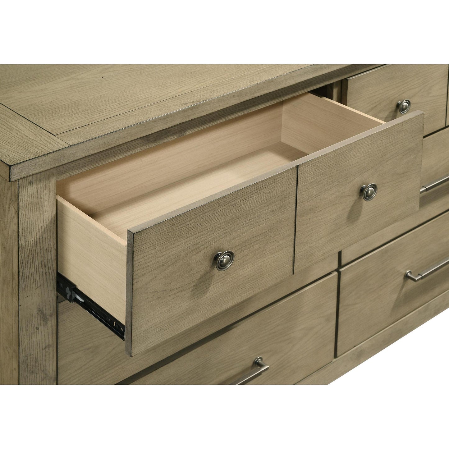  Coaster Furniture Hazlewood 207533M 6-drawer Bedroom Dresser with Mirror - Vineyard Oak IMAGE 10