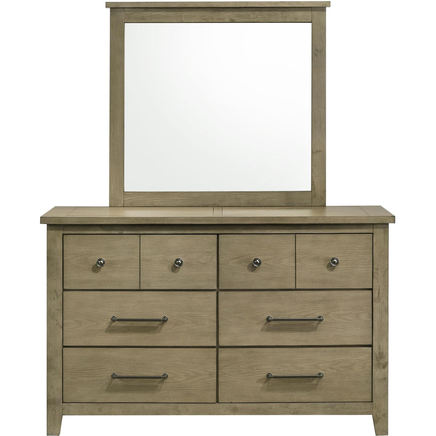  Coaster Furniture Hazlewood 207533M 6-drawer Bedroom Dresser with Mirror - Vineyard Oak IMAGE 3