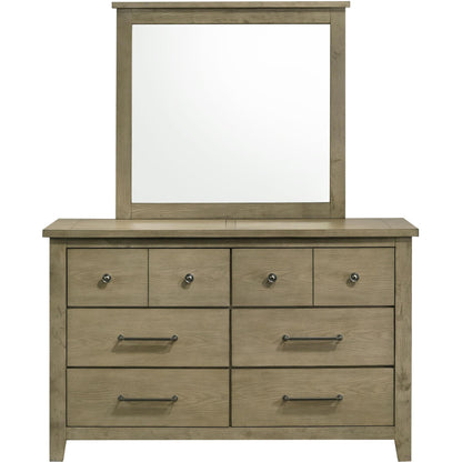  Coaster Furniture Hazlewood 207533M 6-drawer Bedroom Dresser with Mirror - Vineyard Oak IMAGE 3