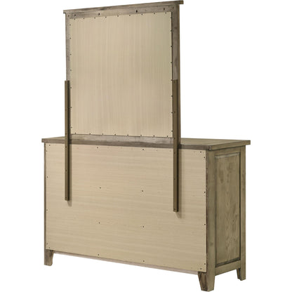  Coaster Furniture Hazlewood 207533M 6-drawer Bedroom Dresser with Mirror - Vineyard Oak IMAGE 8