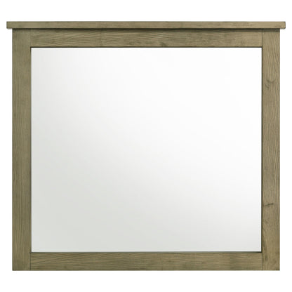  Coaster Furniture Hazlewood 207534 Dresser Mirror - Vineyard Oak IMAGE 1
