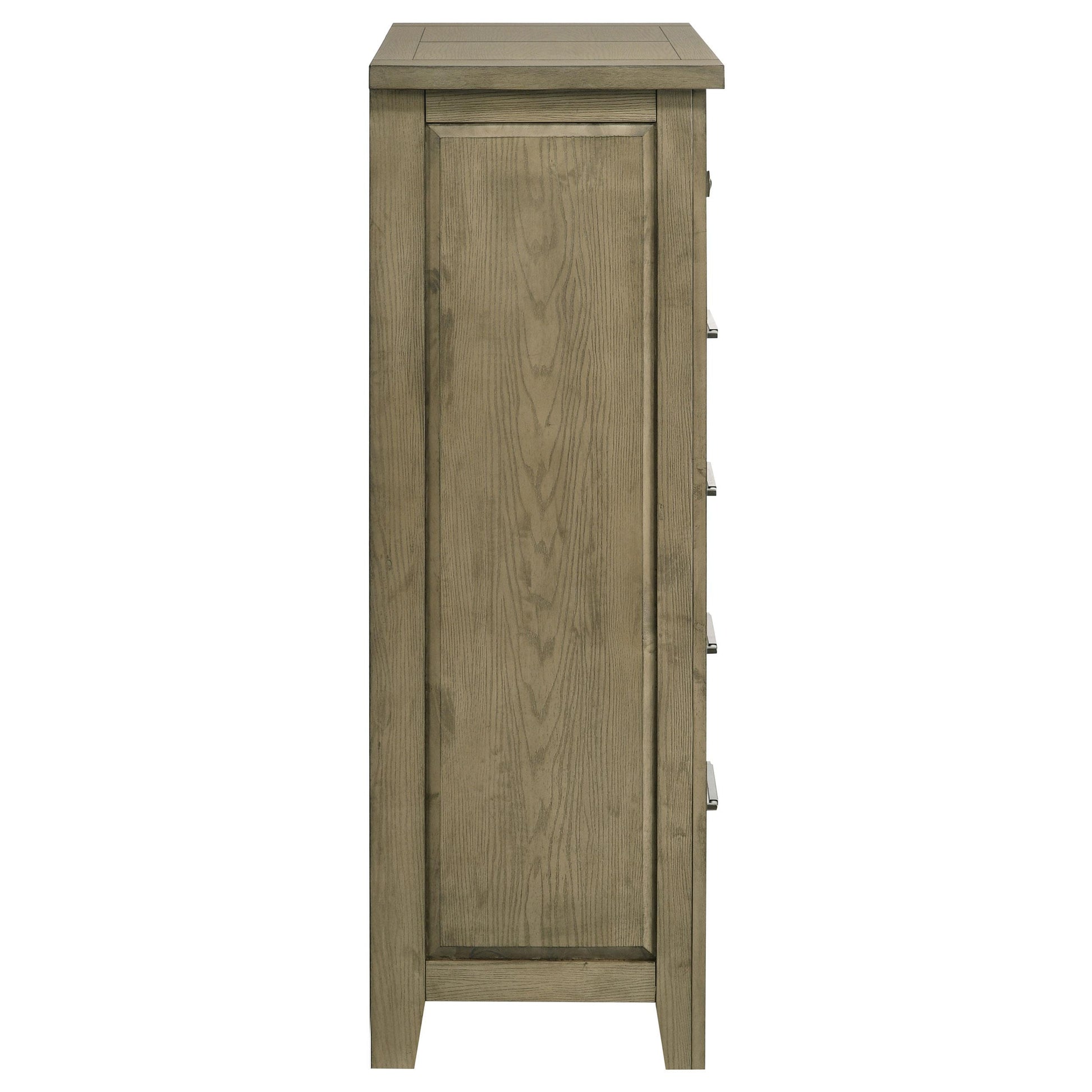  Coaster Furniture Hazlewood 207535 5-drawer Bedroom Chest - Vineyard Oak IMAGE 3