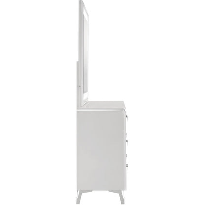  Coaster Furniture Cassia 215793M 6-drawer Dresser Cabinet with Mirror - White High Gloss IMAGE 6