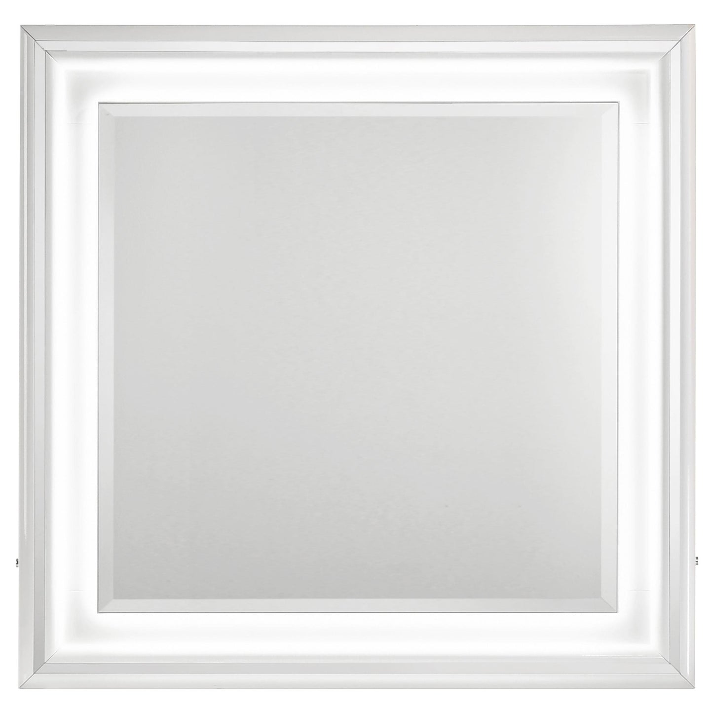  Coaster Furniture Cassia 215794 Dresser Mirror - White High Gloss IMAGE 1