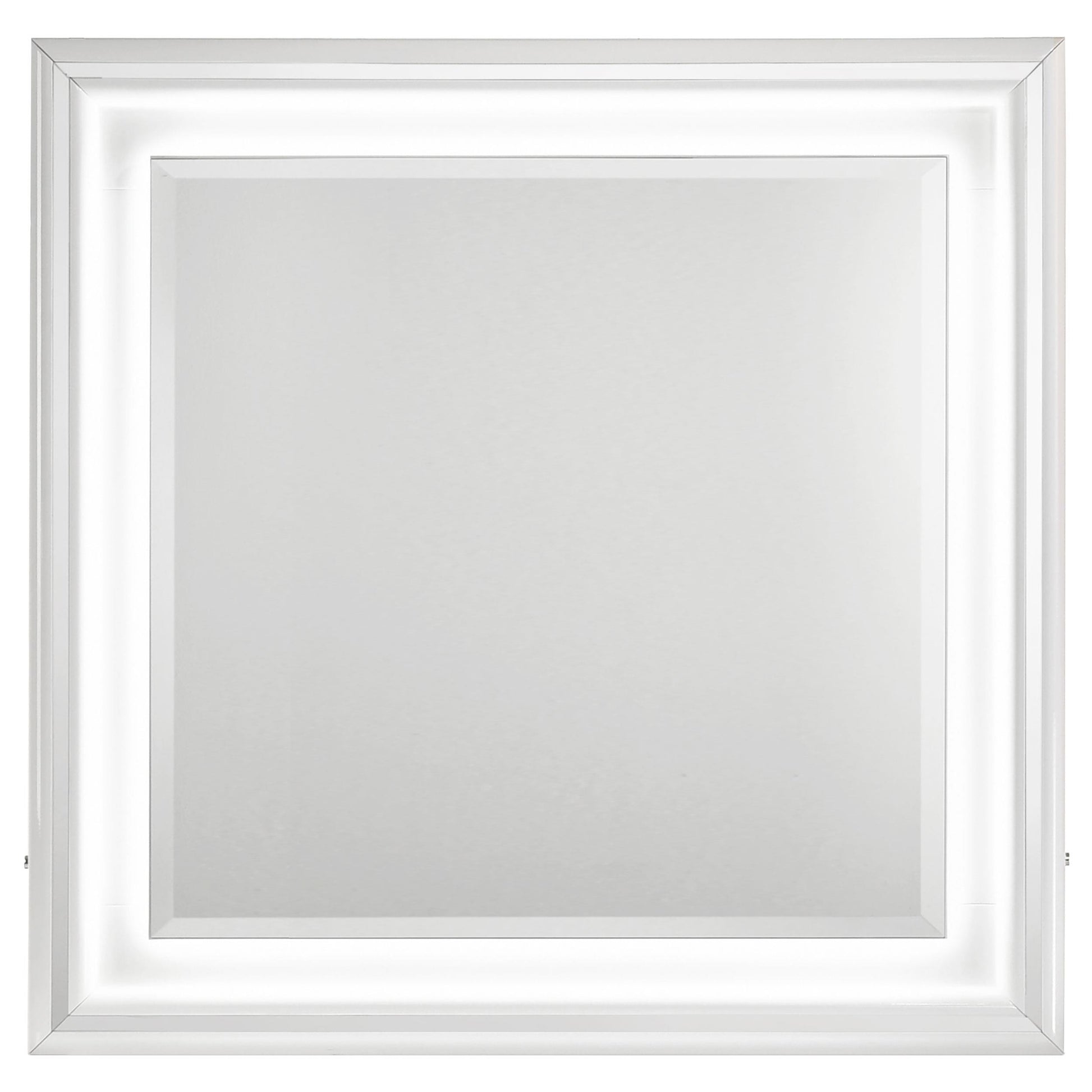  Coaster Furniture Cassia 215794 Dresser Mirror - White High Gloss IMAGE 1