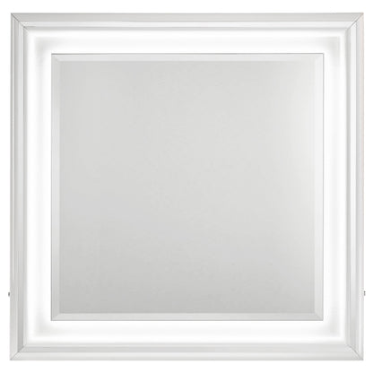  Coaster Furniture Cassia 215794 Dresser Mirror - White High Gloss IMAGE 1