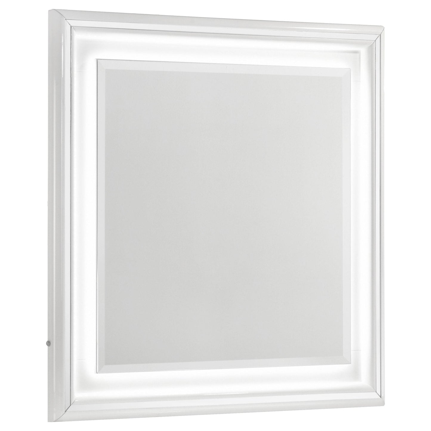  Coaster Furniture Cassia 215794 Dresser Mirror - White High Gloss IMAGE 3