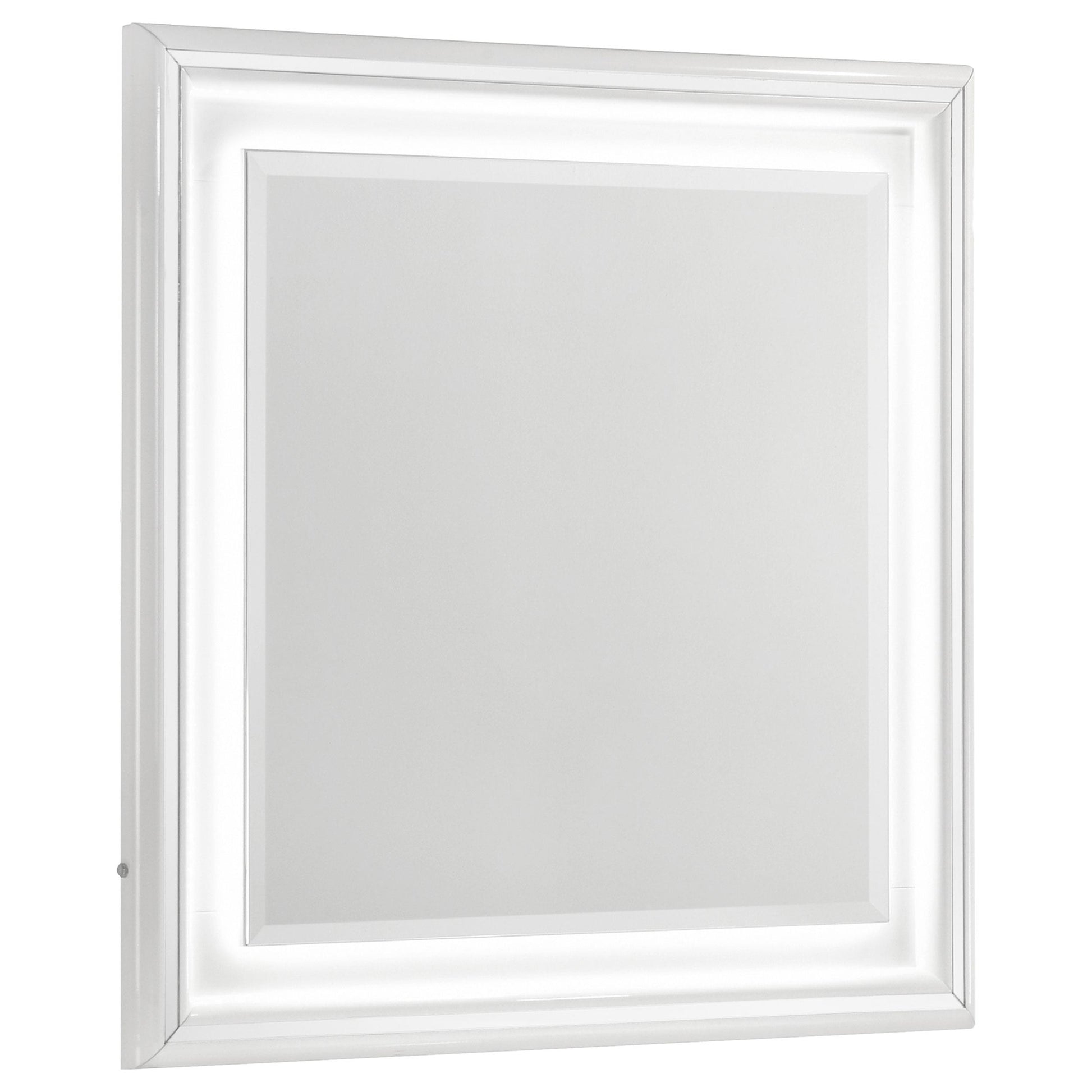 Coaster Furniture Cassia 215794 Dresser Mirror - White High Gloss IMAGE 3