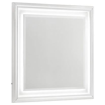  Coaster Furniture Cassia 215794 Dresser Mirror - White High Gloss IMAGE 3