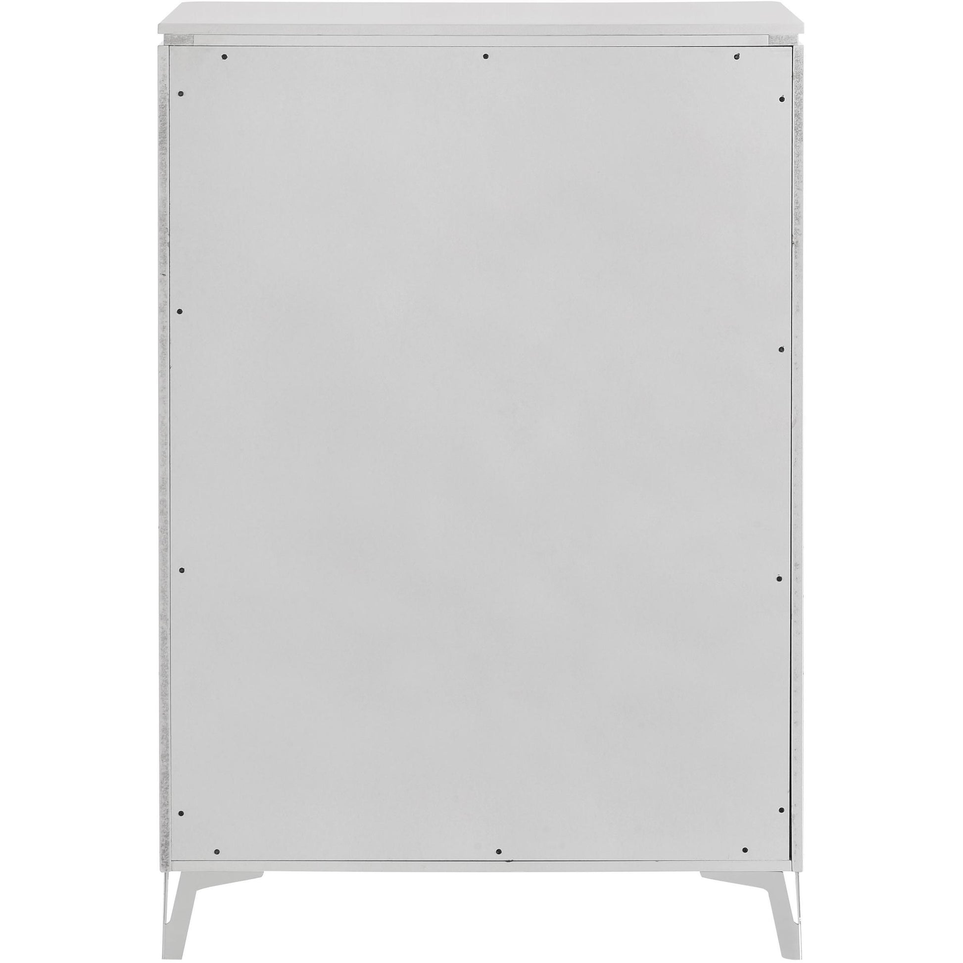  Coaster Furniture Cassia 215795 5-drawer Bedroom Chest - White High Gloss IMAGE 5