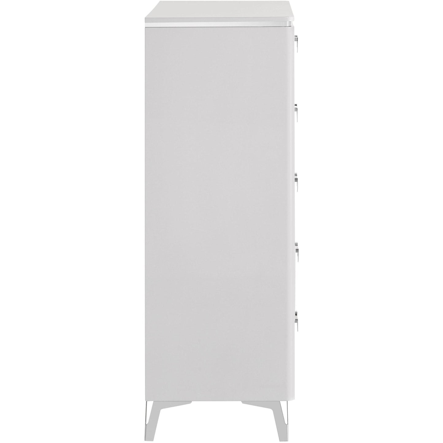  Coaster Furniture Cassia 215795 5-drawer Bedroom Chest - White High Gloss IMAGE 6