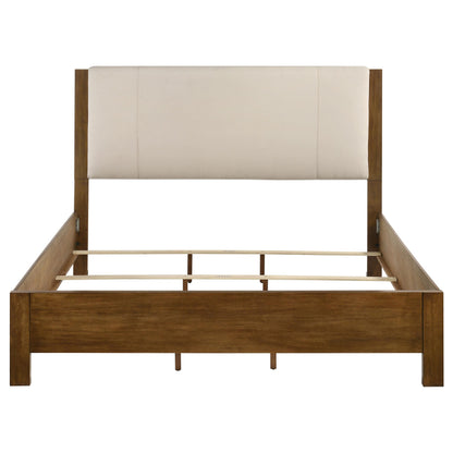  Coaster Furniture Adderley 215851KE Eastern King Wood Panel Bed   - Cream/Warm Brown IMAGE 9