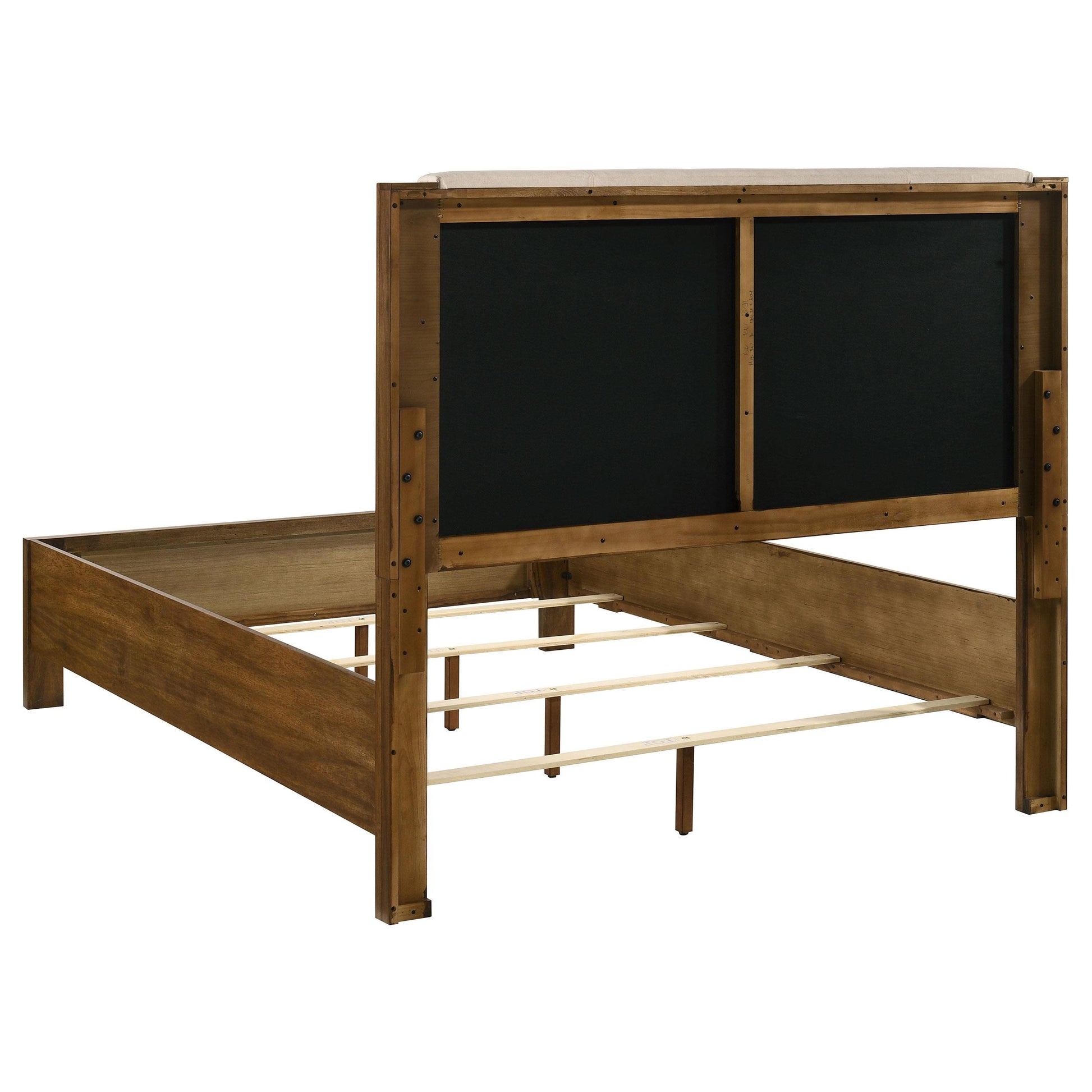  Coaster Furniture Adderley 215851Q Queen Wood Panel Bed   - Cream/Warm Brown IMAGE 5