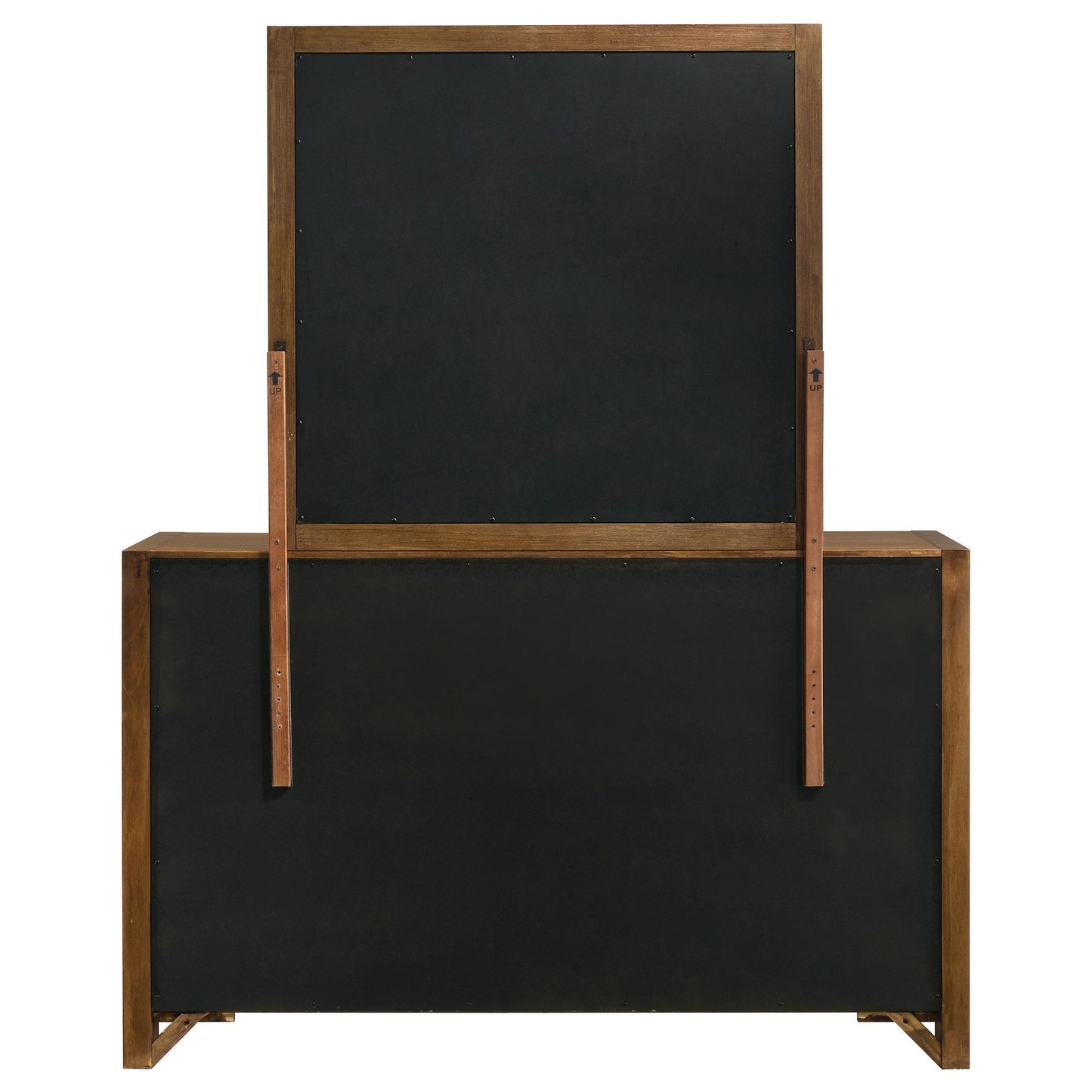 Coaster Furniture Adderley 215853M 8-drawer Bedroom Dresser and Mirror - Warm Brown IMAGE 7