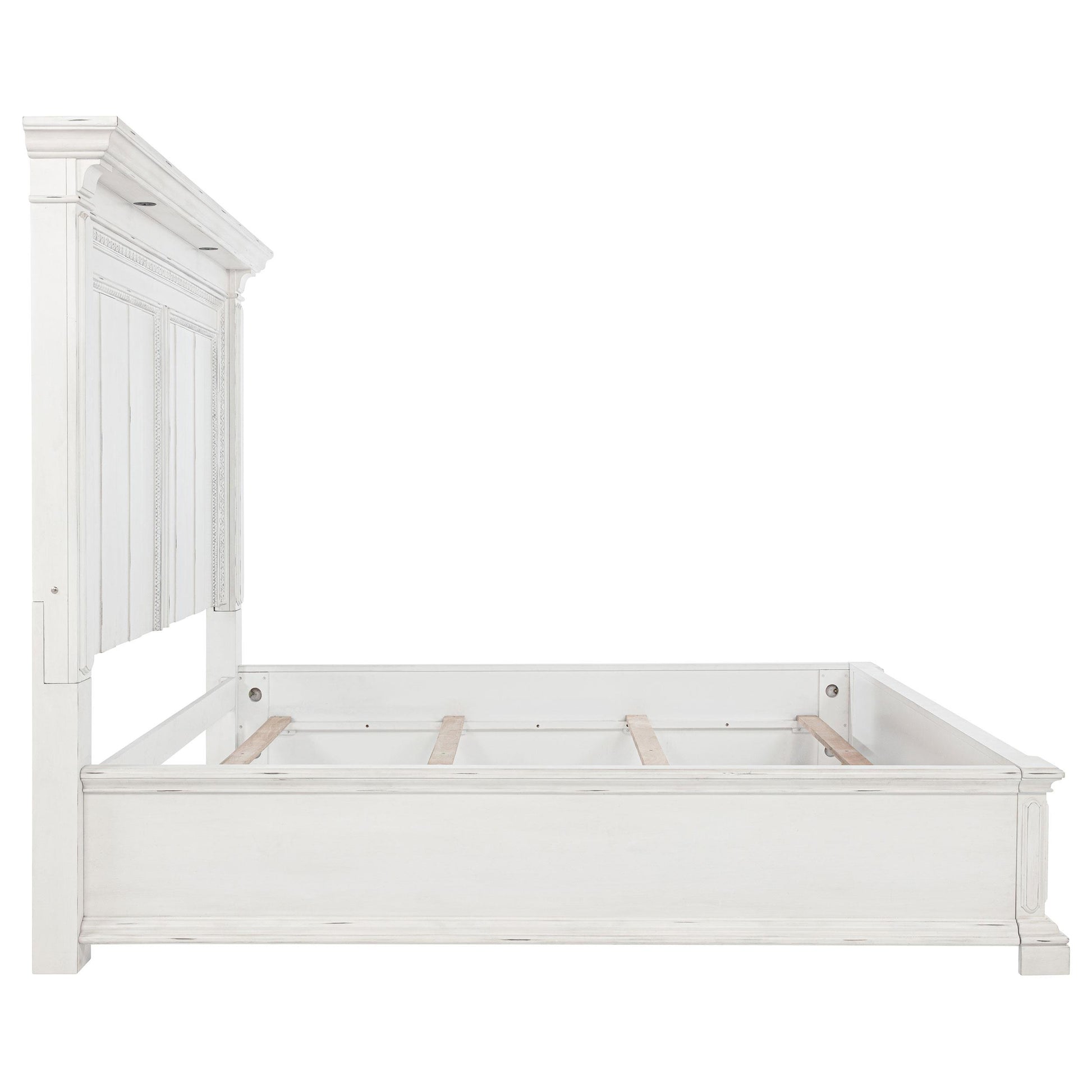  Coaster Furniture McKinney 215871KE Eastern King LED Light Panel Bed - Vintage White IMAGE 9
