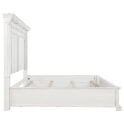 Coaster Furniture McKinney 215871KE Eastern King LED Light Panel Bed - Vintage White IMAGE 9