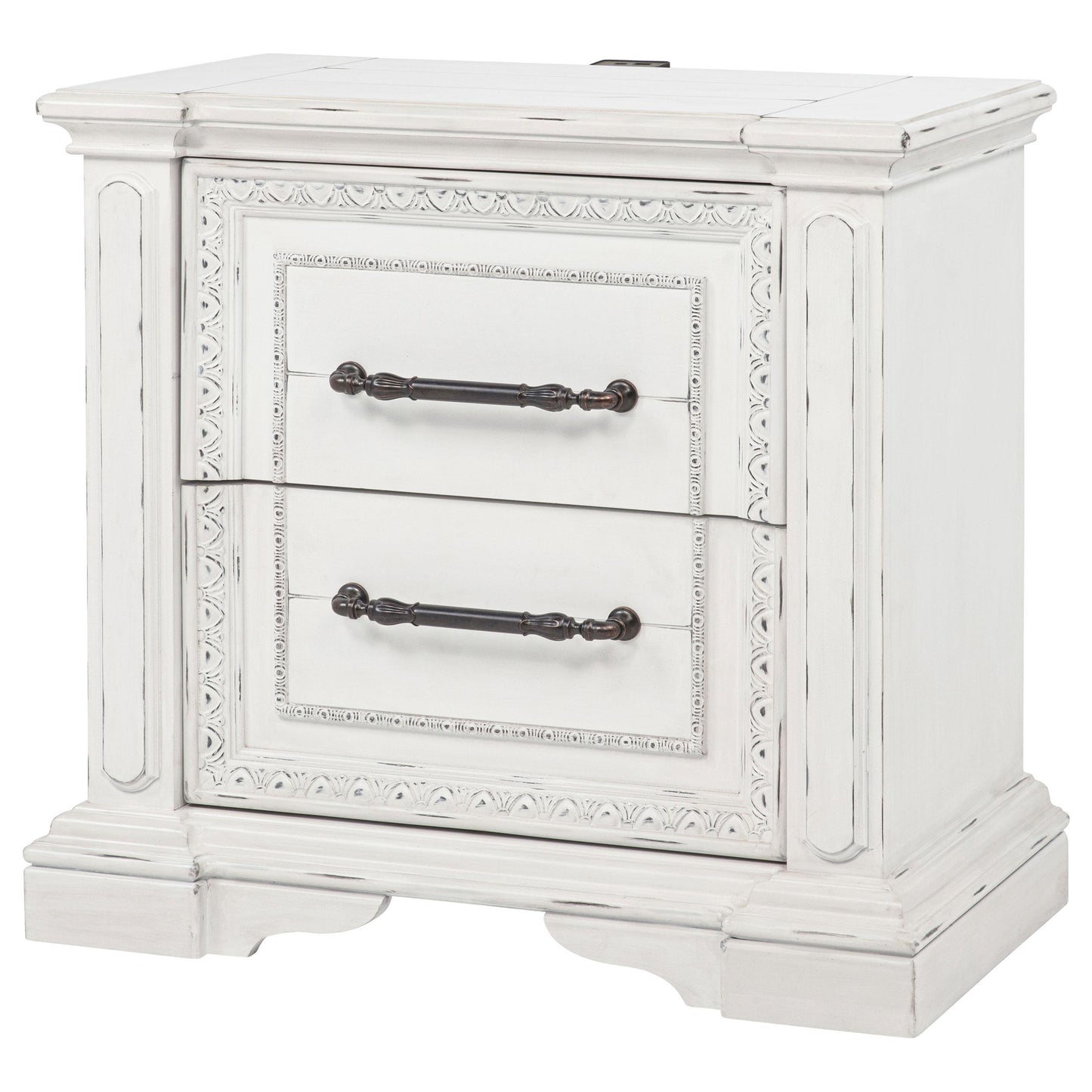  Coaster Furniture McKinney 215872 2-drawer Nightstand with Dual USB - Vintage White IMAGE 12