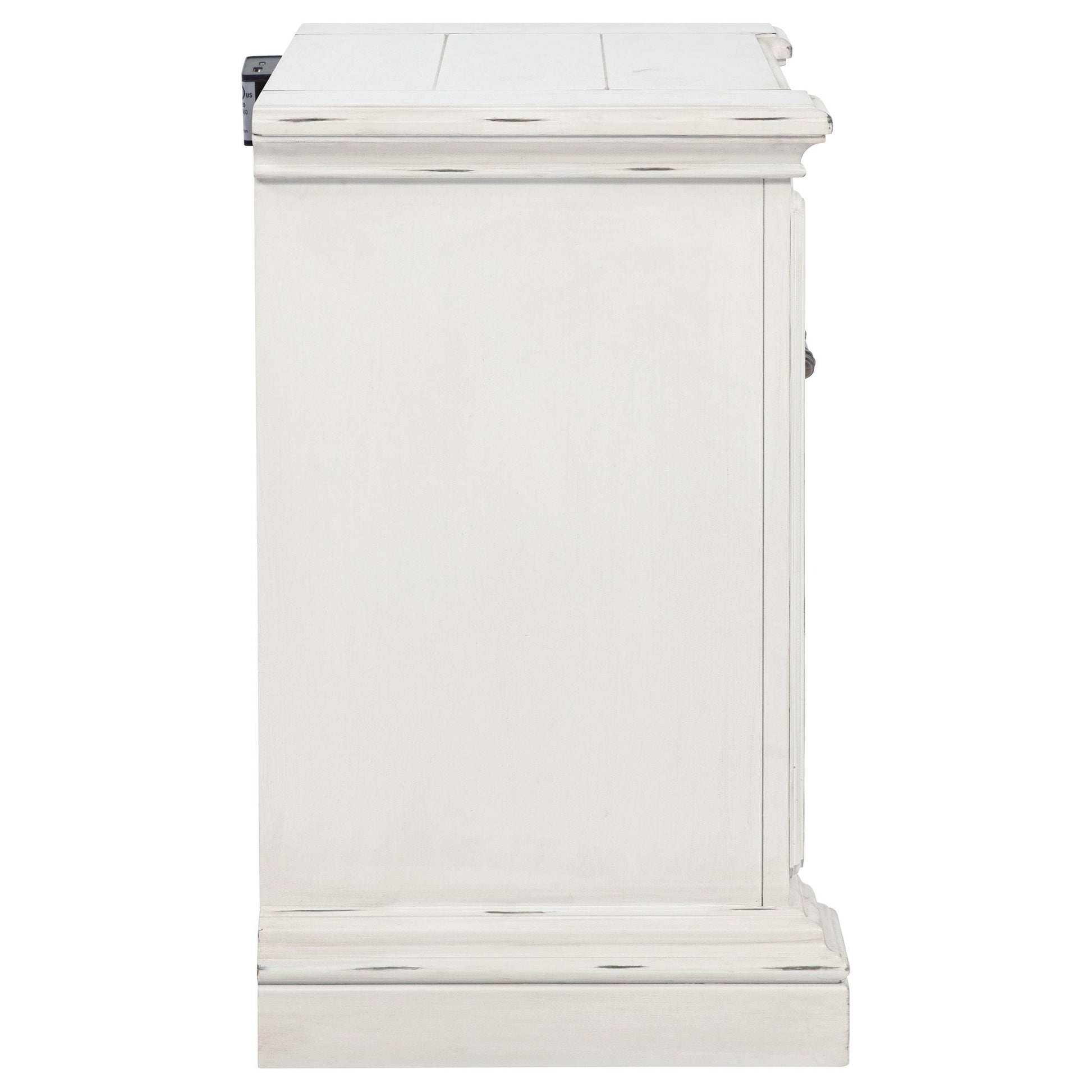  Coaster Furniture McKinney 215872 2-drawer Nightstand with Dual USB - Vintage White IMAGE 2