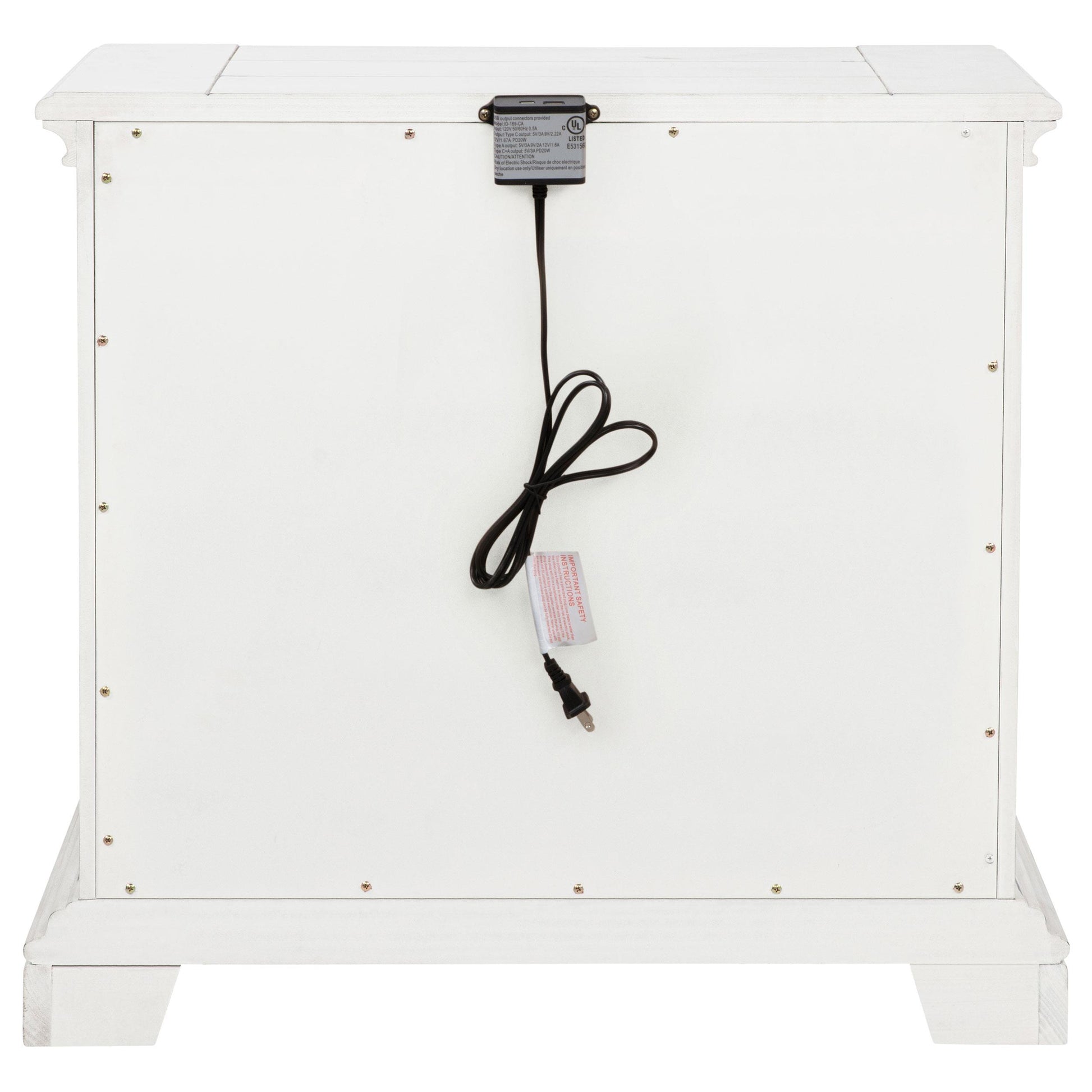  Coaster Furniture McKinney 215872 2-drawer Nightstand with Dual USB - Vintage White IMAGE 8