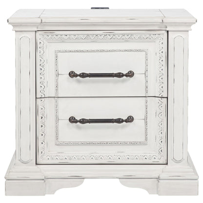  Coaster Furniture McKinney 215872 2-drawer Nightstand with Dual USB - Vintage White IMAGE 9