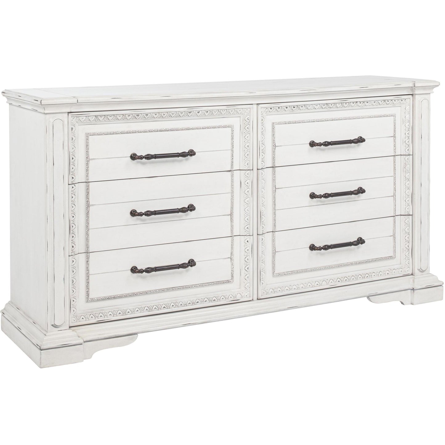  Coaster Furniture McKinney 215873 6-drawer Bedroom Dresser Cabinet - Vintage White IMAGE 1
