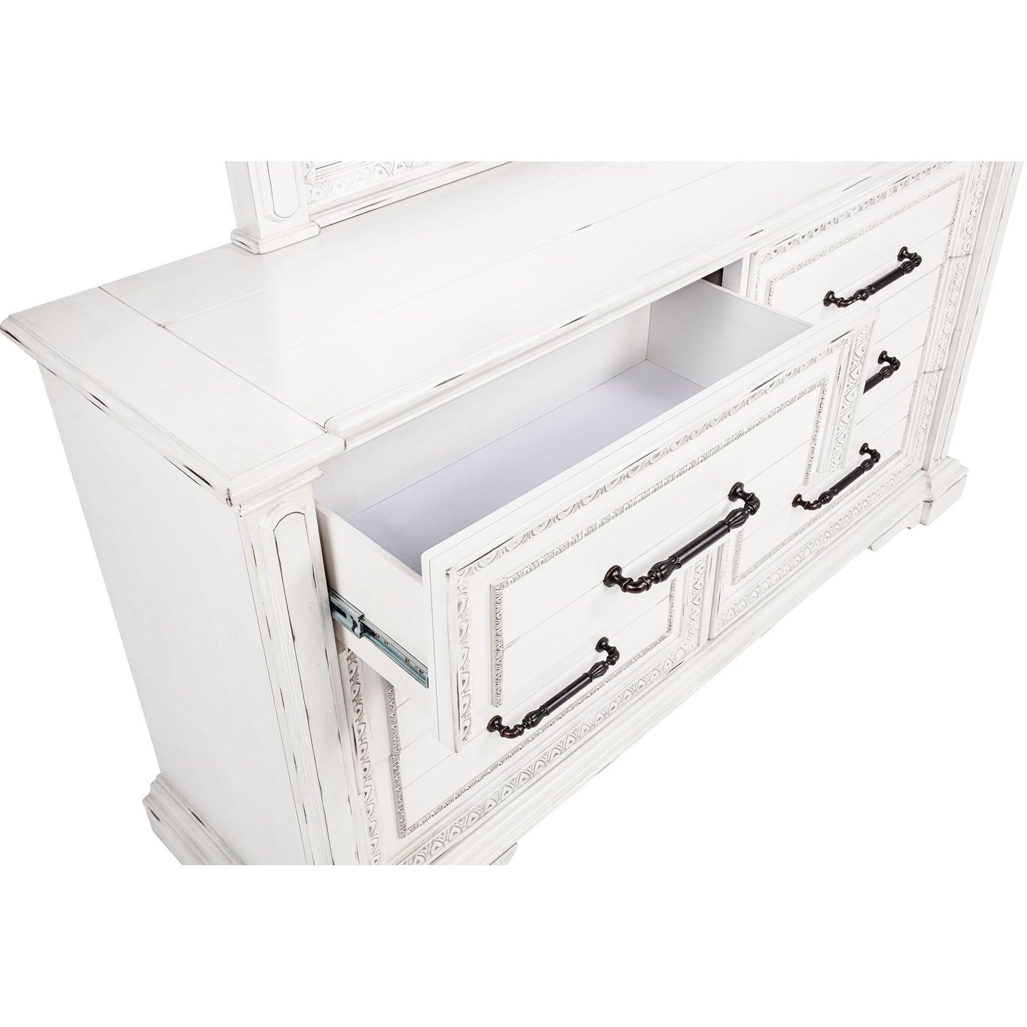  Coaster Furniture McKinney 215873 6-drawer Bedroom Dresser Cabinet - Vintage White IMAGE 10