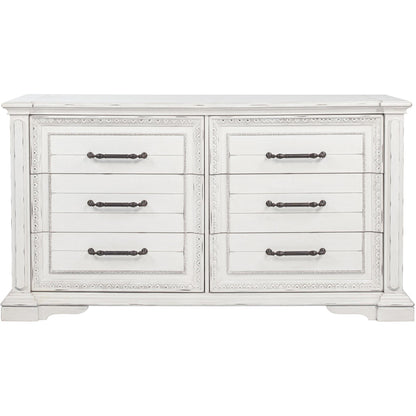  Coaster Furniture McKinney 215873 6-drawer Bedroom Dresser Cabinet - Vintage White IMAGE 3