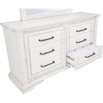  Coaster Furniture McKinney 215873M 6-drawer Bedroom Dresser with Mirror - Vintage White IMAGE 12